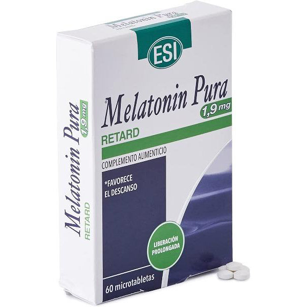 Melatonina Pura Retard 1,9 mg - 60 Microtabletas. ESI. Herbolario Salud Mediterránea