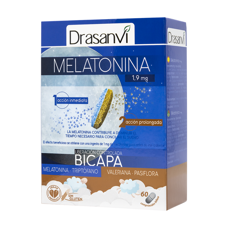Melatonina Bicapa - 60 Comprimidos. Drasanvi. Herbolario Salud Mediterranea