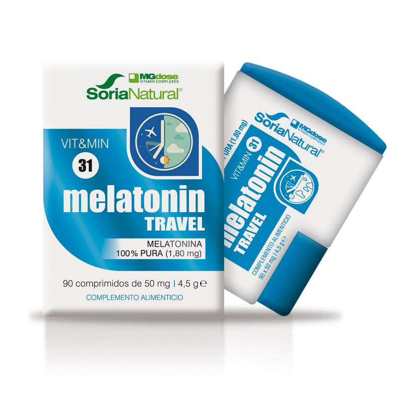 Melatonin Travel 1,8 mg - 90 Comprimidos. Soria Natural. Herbolario Salud Mediterranea