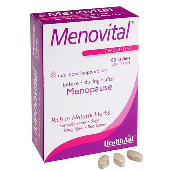 Menovital Menopausia - 60 Comprimidos. Health Aid. Herbolario Salud Mediterránea