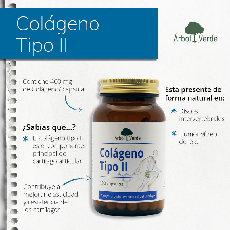Monografico Colágeno & Ácido Hialurónico Plus - 120 Cápsulas. Árbol Verde. Herbolario Salud Mediterránea