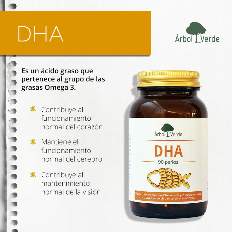 Monografico DHA - 90 Perlas. Árbol Verde. Herbolario Salud Mediterránea
