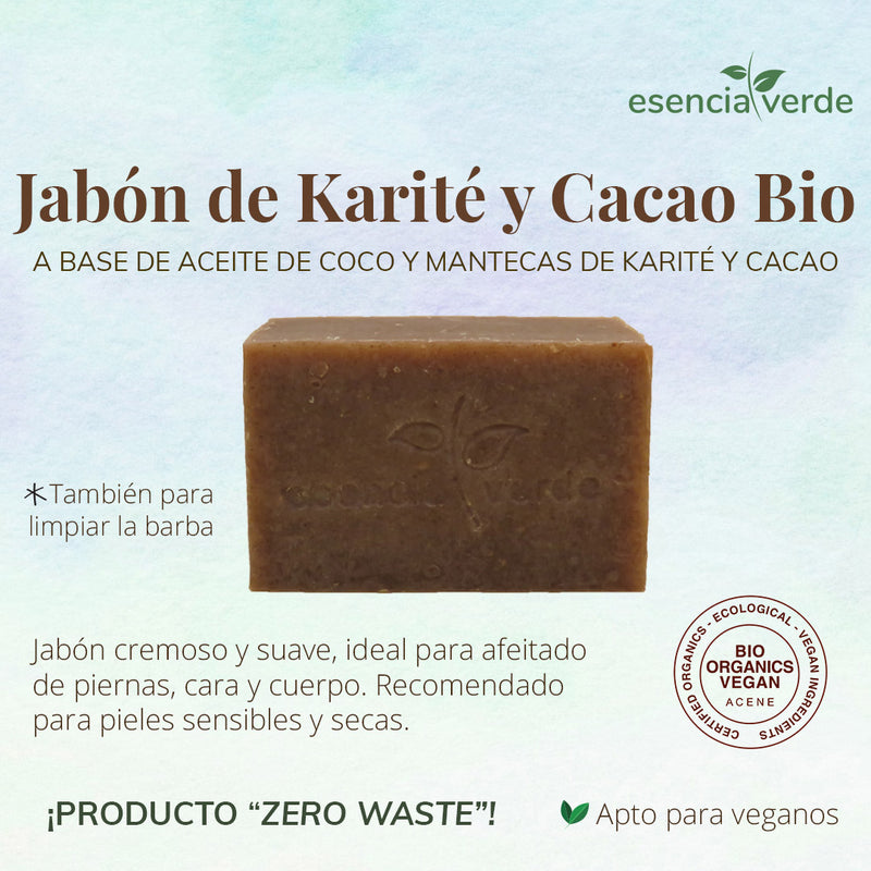 Monográfico  Jabón Hidratante BIO - 240 g. Esencia Verde. Herbolario Salud Mediterránea