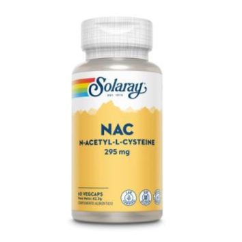 NAC (N-Acetil Cisteína) 295mg - 60 VegCaps. Solaray. Herbolario Salud Mediterránea