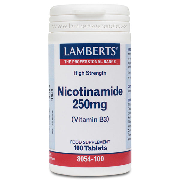 Nicotinamida 250 mg - 100 Cápsulas. Lamberts. Herbolario Salud Mediterranea