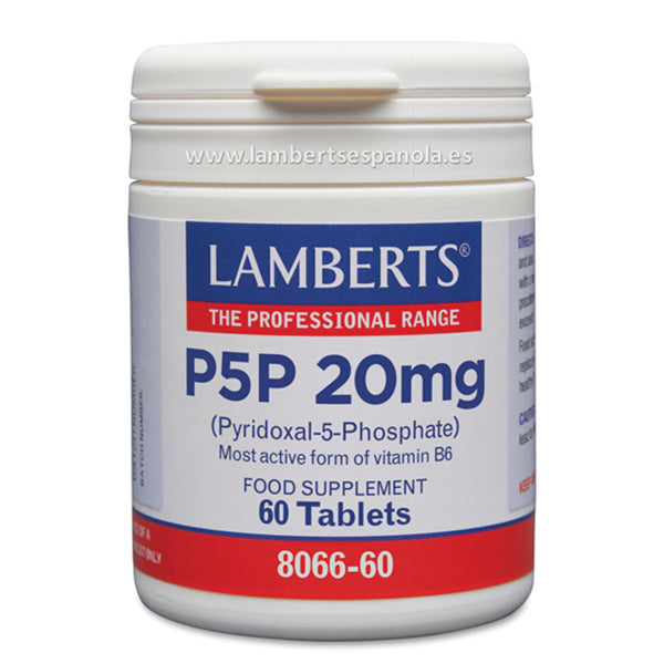 P5P 20 mg - 60 Cápsulas. Lamberts, Herbolario Salud Mediterranea