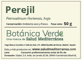 Perejil. Planta en bolsa - 50 gr. Botánica Verde