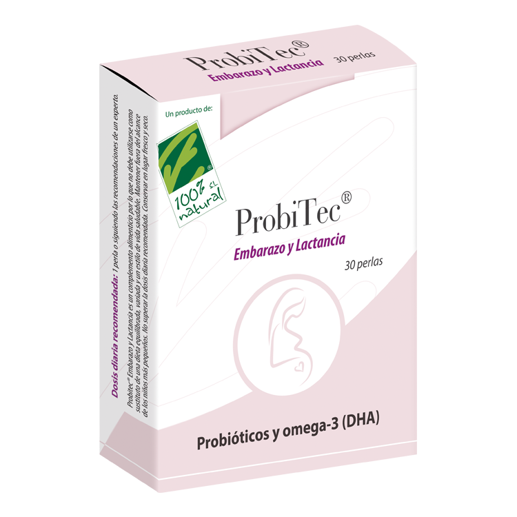 ProbiTec. Embarazo y Lactancia - 30 Cápsulas. 100% Natural. Herbolario Salud Mediterranea