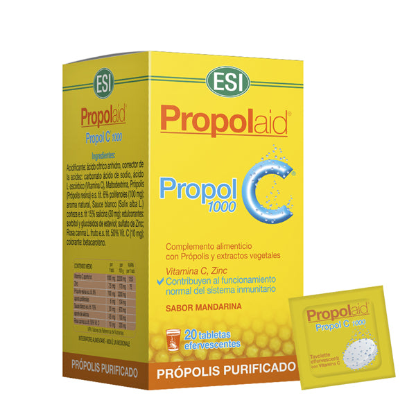 Propol C 1000 mg sabor Mandarina - 20 Tabletas. ESI. Herbolario Salud Mediterránea