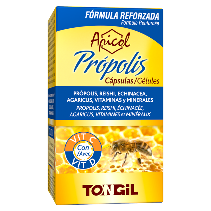 Apicol Própolis - 40 Capsulas. Tongil. Herbolario Salud Mediterránea