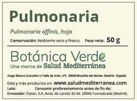 Pulmonaria. Planta en bolsa - 50 gr. Botánica Verde