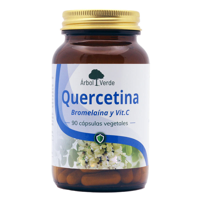 Quercetina, Bromelaína y Vitamina C - 90 Cápsulas. Árbol Verde. Herbolario Salud Mediterranea