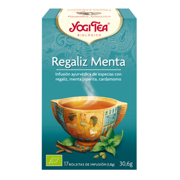 Regaliz Menta - 17 Filtros. Yogi Tea. Herbolario Salud Mediterranea