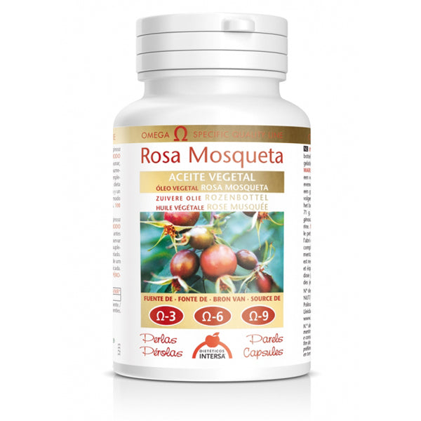 Aceite Vegetal Rosa Mosqueta - 100 Perlas. Dietéticos Intersa. Herbolario Salud Mediterránea