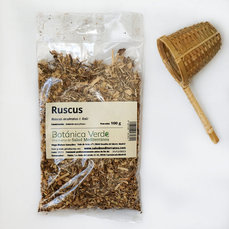 Ruscus en raíz. Planta en bolsa - 100 gr. Botánica Verde