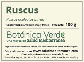 Ruscus en raíz. Planta en bolsa - 100 gr. Botánica Verde