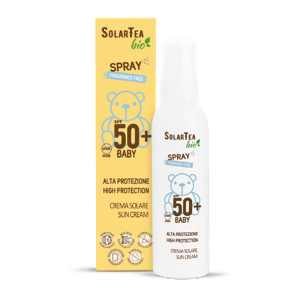 Spray Solar Protección Alta Para Bebés SPF 50+ - 100 ml. Solar TEA. Herbolario Salud Mediterranea