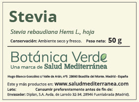 Stevia. Planta en Bolsa - 50 g. Botánica Verde