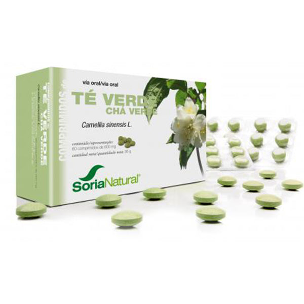Té Verde - 60 Comprimidos. Soria Natural. Herbolario Salud Mediterranea