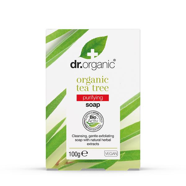Jabón de Árbol del Té - 100 g. Dr Organic. Herbolario Salud Mediterranea