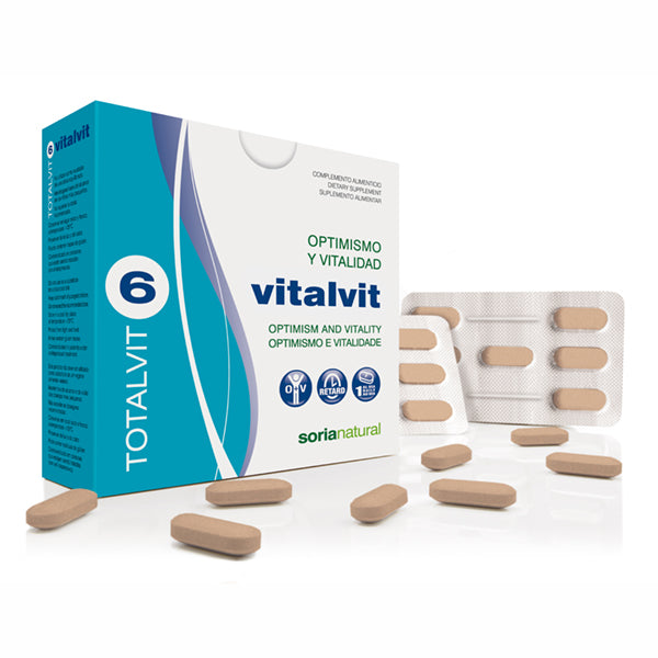 Totalvit 06. Vitalvit (Optimismo y Vitalidad) - 28 Comprimidos. Soria Natural. Herbolario Salud Mediterranea