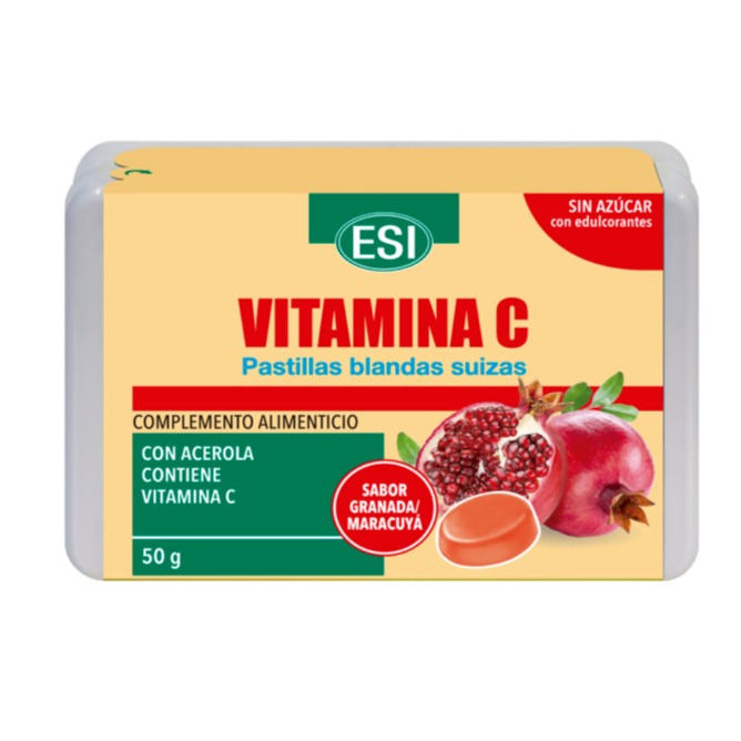 Vitamina C Pastillas Blandas Suizas - 50g. ESI. Herbolario Salud Mediterranea