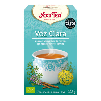Voz Clara - 17 Filtros. Yogi Tea. Herbolario Salud Mediterranea