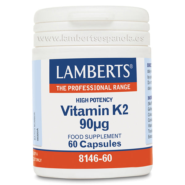 Vitamina K2 90 mcg - 60 Cápsulas. Lambert