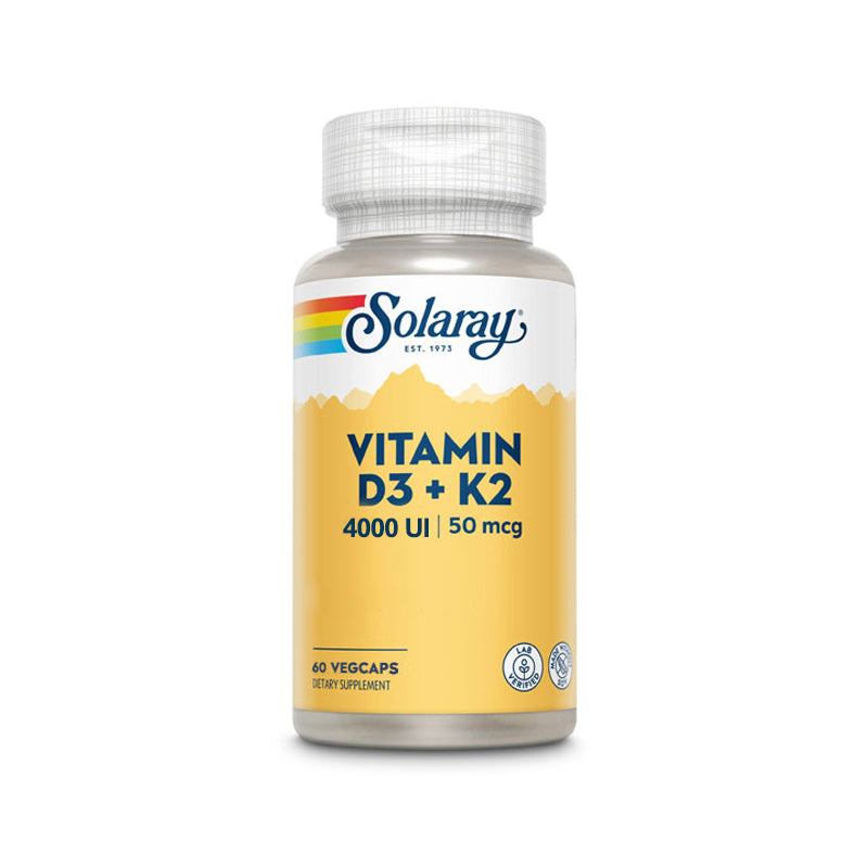 Vitamina D3+K2 - 60 Cápsulas Vegetales. Solaray. Herbolario Salud Mediterranea