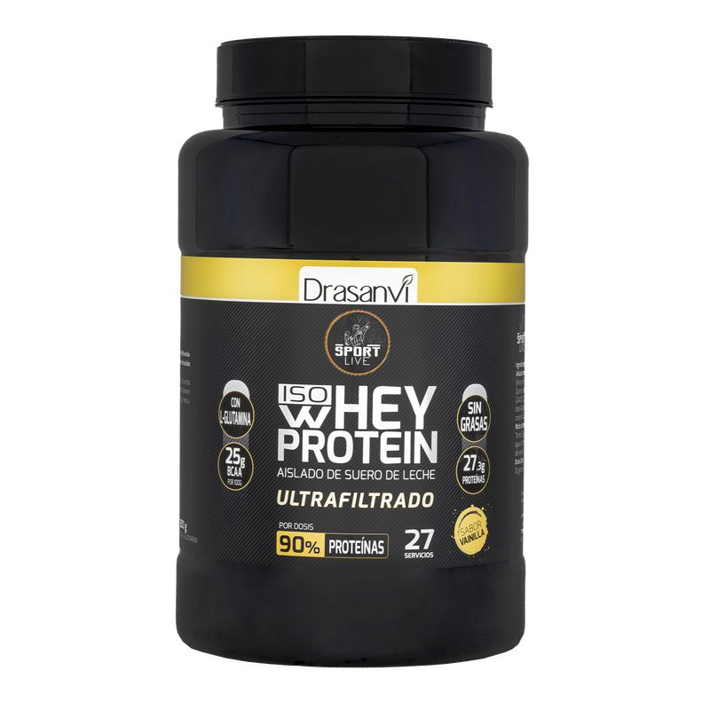 Whey Protein Aislado Sabor Vainilla - 800 g. Sport Live Drasanvi. Herbolario Salud Mediterranea