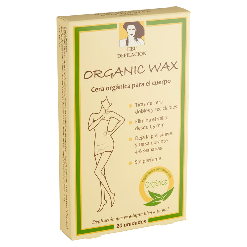 Organic Wax. Cera Orgánica para el Cuerpo - 20 Unidades. HBC