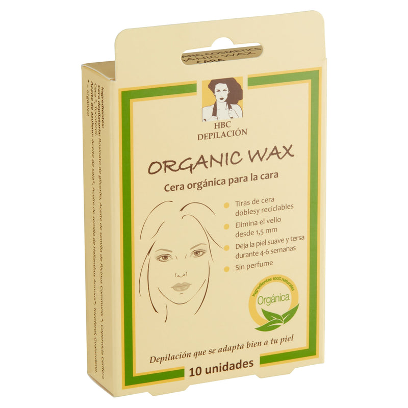 Organic Wax. Cera Orgánica para la cara - 10 Unidades. HBC