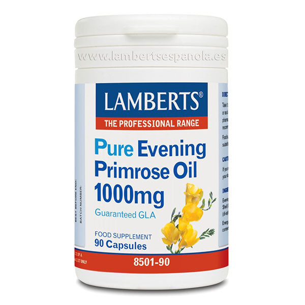 Aceite de Primula Puro 1000 mg - 90 Cápsulas. Lamberts. Herbolario Salud Mediterranea