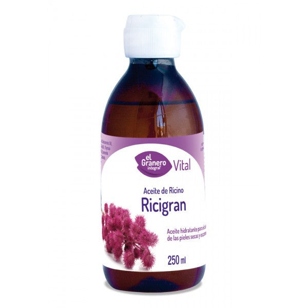 Aceite de Ricino. Ricigran - 250 ml. El Granero Integral. Herbolario Salud Mediterranea