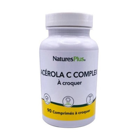 Acerola C Complex - 90 Comprimidos masticables. Natures Plus. Herbolario Salud Mediterranea