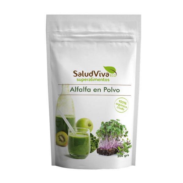 Alfalfa Ecológica en Polvo - 200 g. Salud Viva. Herbolario Salud Mediterranea