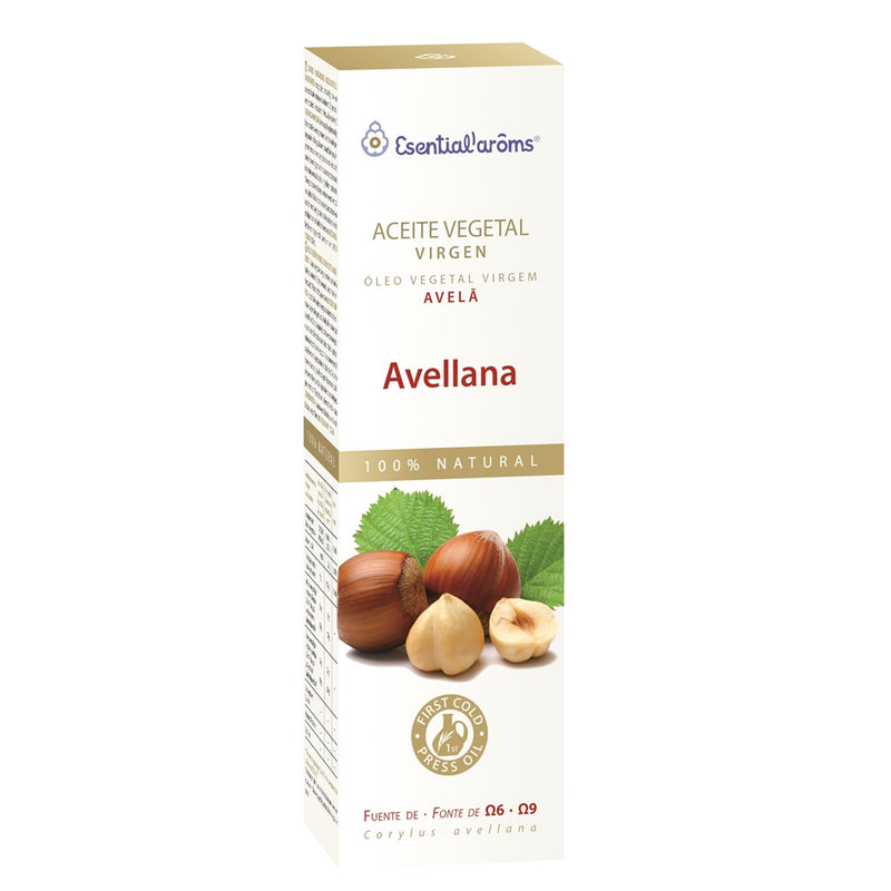 Aceite Vegetal Virgen de Avellana - 100 ml. Esential'aroms. Herbolario Salud Mediterranea