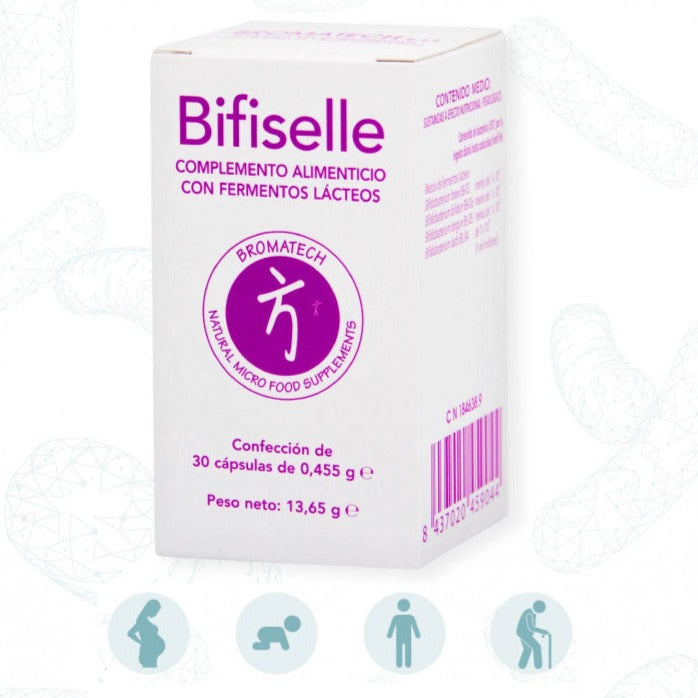 Bifiselle - 30 Cápsulas. NutriBiótica. Herbolario Salud Mediterranea