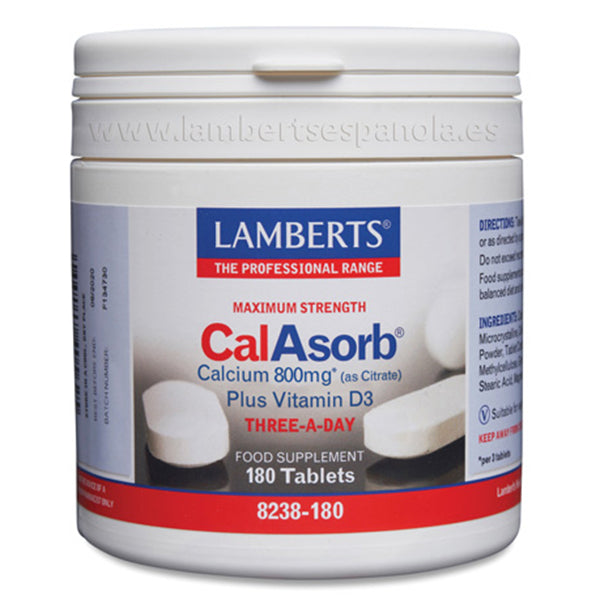 CalAsorb - 180 Tabletas. Lamberts. Herbolario Salud Mediterranea