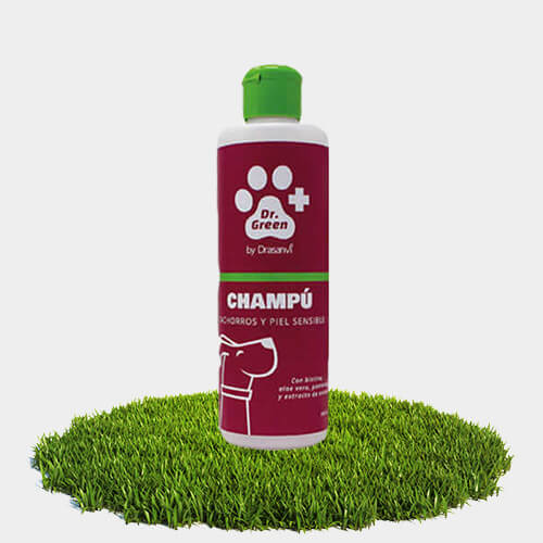 Champô para cachorros e cães com pele sensível - 250 ml. Dr Green