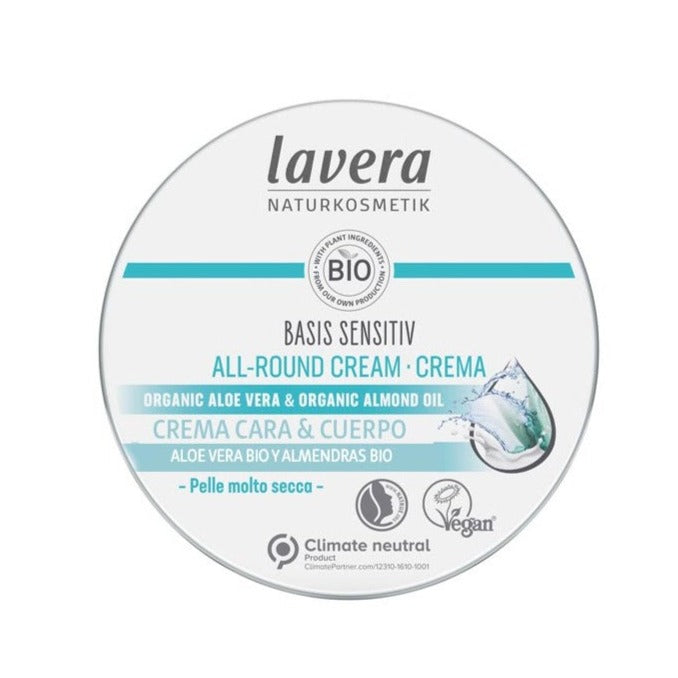 Basis Sensitiv Crema Universal BIO - 150 ml. Lavera. Herbolario Salud Mediterranea