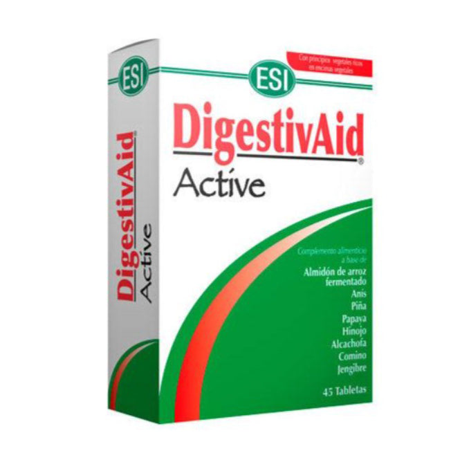 DigestivAid Active - 45 Tabletas. ESI. Herbolario Salud Mediterránea