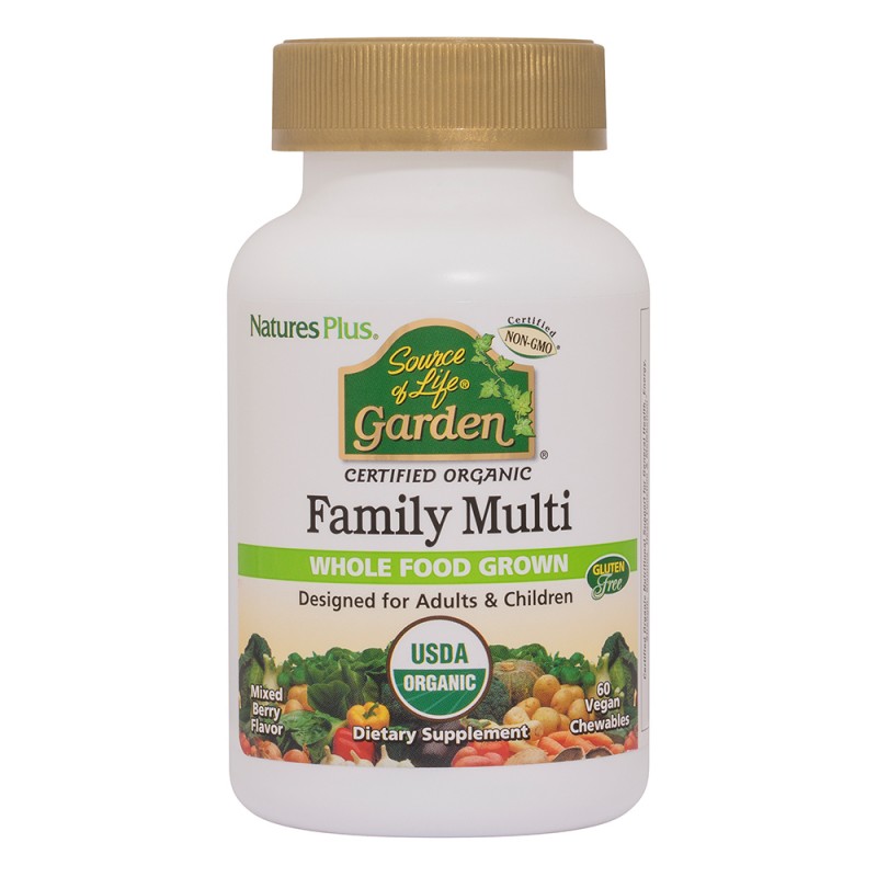 Garden Family Multi - 60 Comprimidos masticables. Natures Plus. Herbolario Salud Mediterranea