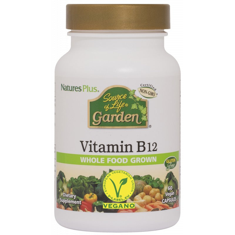 Vitamin B12 Garden - 60 Cápsulas. Natures Plus. Herbolario Salud Mediterranea