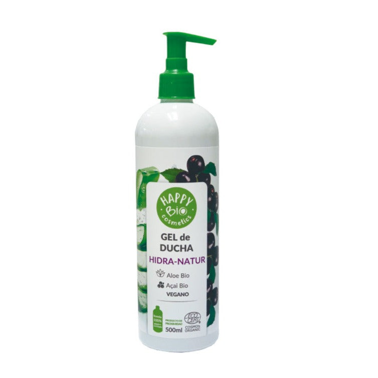 Gel Ducha Hidra-Natur Aloe Açai Happy BIO - 500 ml. Natura Bio. Herbolario Salud Mediterranea