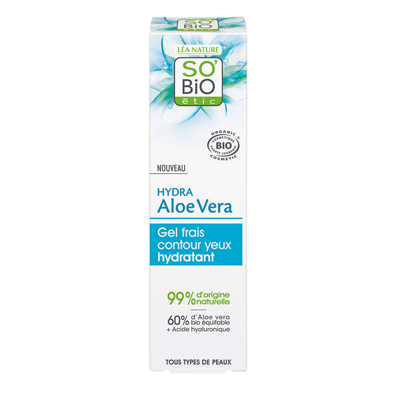 Contorno Ojos en gel hidratante de Aloe Vera BIO - 15 ml. SOBIO étic. Herbolario Salud Mediterranea