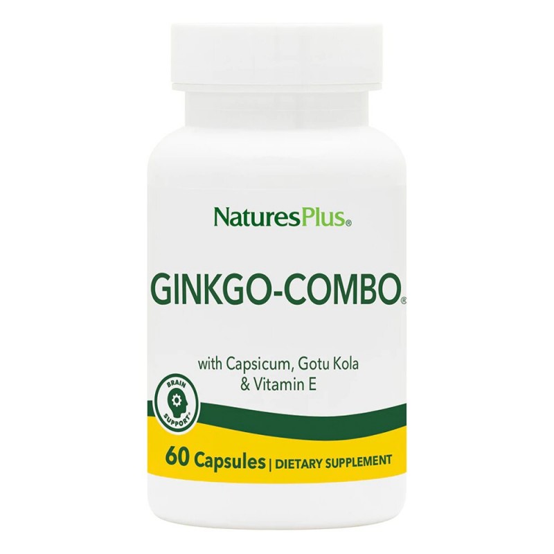 Ginkgo Combo - 60 Cápsulas. Natures Plus. Herbolario Salud Mediterranea