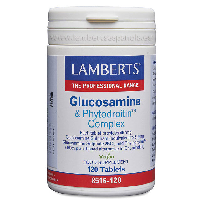 Glucosamina y Phytodroitin Complex - 120 Tabletas. Lamberts. Herbolario Salud Mediterranea