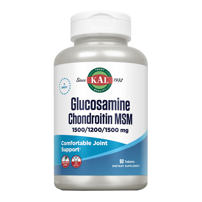 Glucosamine Chondroitin MSM- 90 Compr. KAL. Herbolario Salud Mediterránea