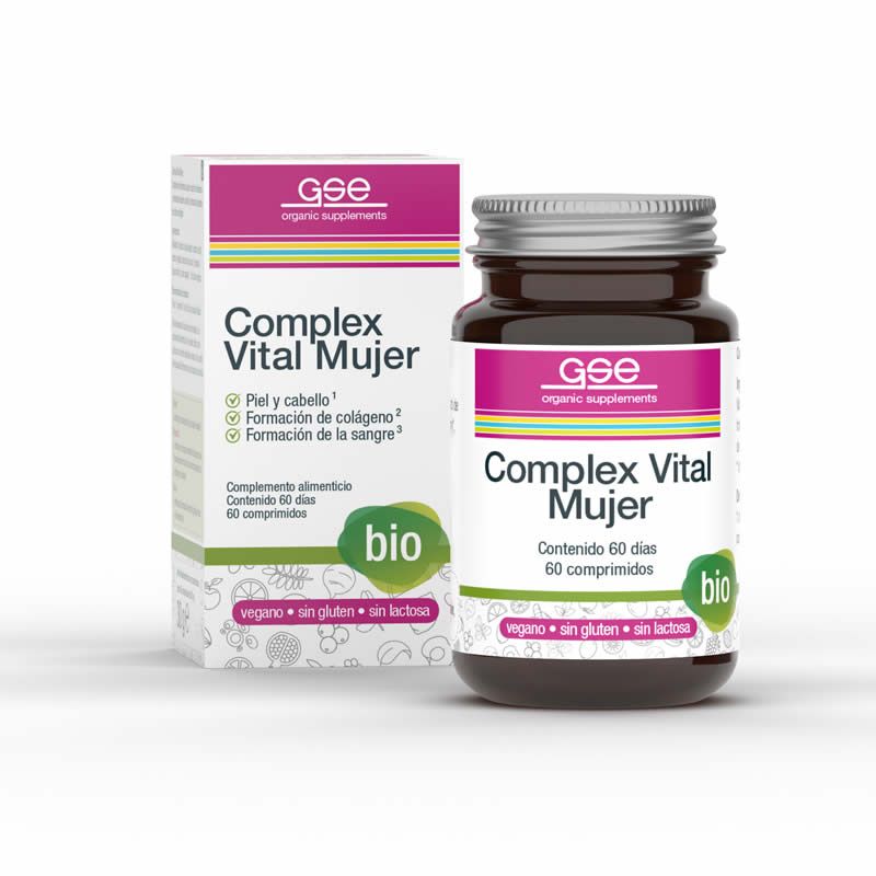 Complex Vital Mujer BIO - 60 Comprimidos. GSE Organic Supplements. Herbolario Salud Mediterranea